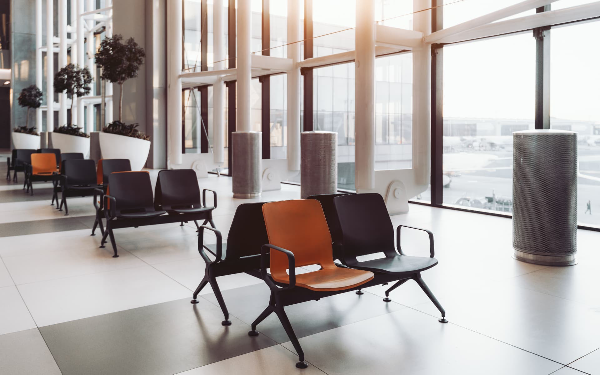 A modern dealership showroom interior